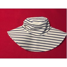 HAT ATTACK  NAVY/STRIPE  REVERSIBLE CANVAS SUNHAT  ONE SIZE   eb-18574699